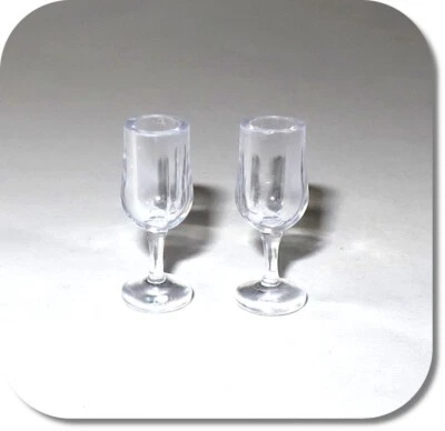 MARKENLOS Miniatur Sektglas, Glas für Champagner - 1 Paar, NEU