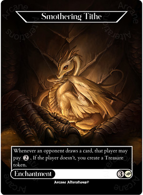 Smothering Tithe - Full Art Altered Art Custom Cards