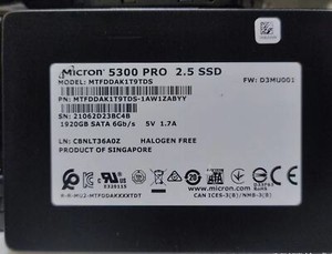 Micron 5300 PRO 1.92TB MTFDDAK1T9TDS D3MU001 Server SSD SATA 2.5"