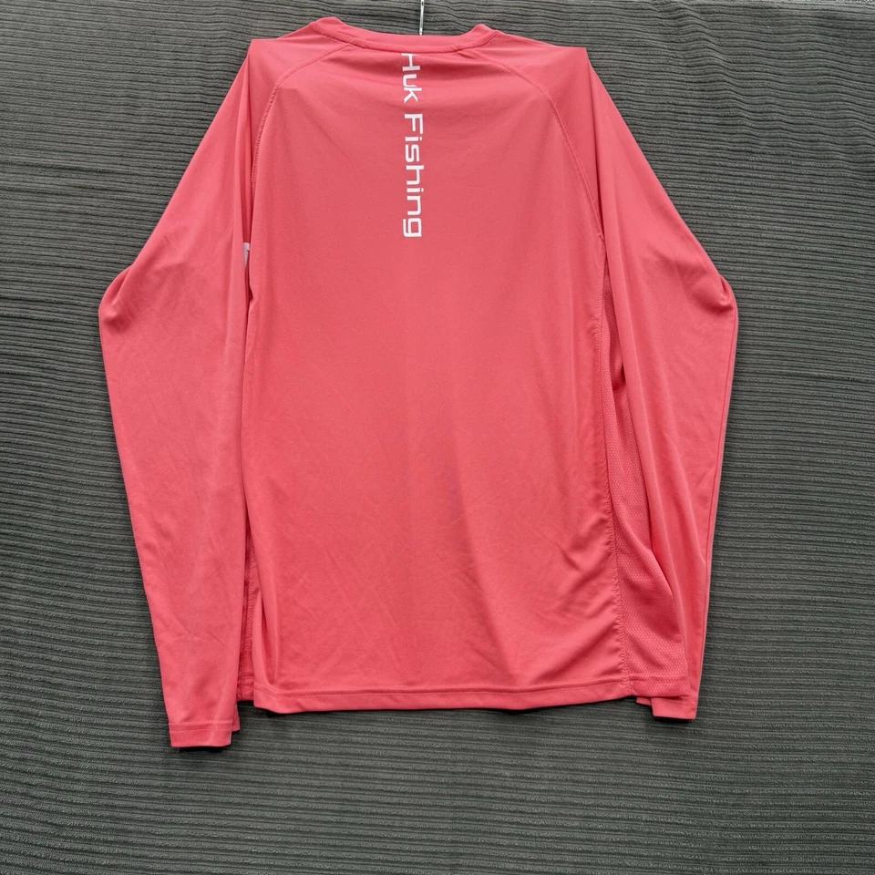 Camisa Huk Icon Performance Crew Hombre Pequeña Poliéster Peces Pesca Exterior. Foto 2 de 4