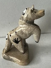 Zuni Rearing Horse Fetish Zuni by Enrike Leekya *SIGNED* New Jasper F5000