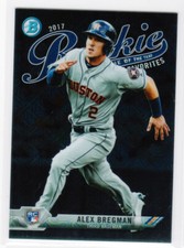 2017 Bowman Chrome Mega Box ROY Favorites Black Refractor Alex Bregman RC