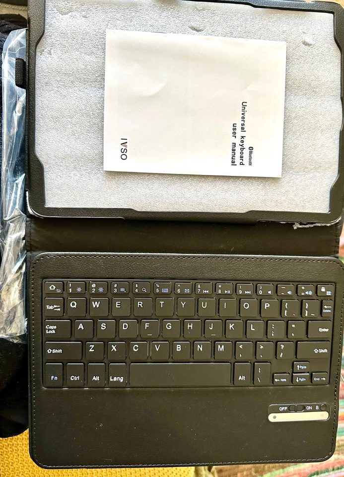 IVSO BLUETOOTH KEYBOARD CASE 4 Galaxy Tab S2 9.7 iPad mini NEW IN BOX black - Image 3 of 3