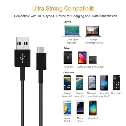 Genuine Samsung Cable S21 S9 S10 S20 Note10 Type C Fast Charger USB Data Galaxy - Image 3 of 4