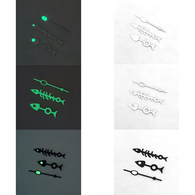 3x Modified Watch Hands Three Hands Green Luminous for NH35/NH36/4R/7S Movement