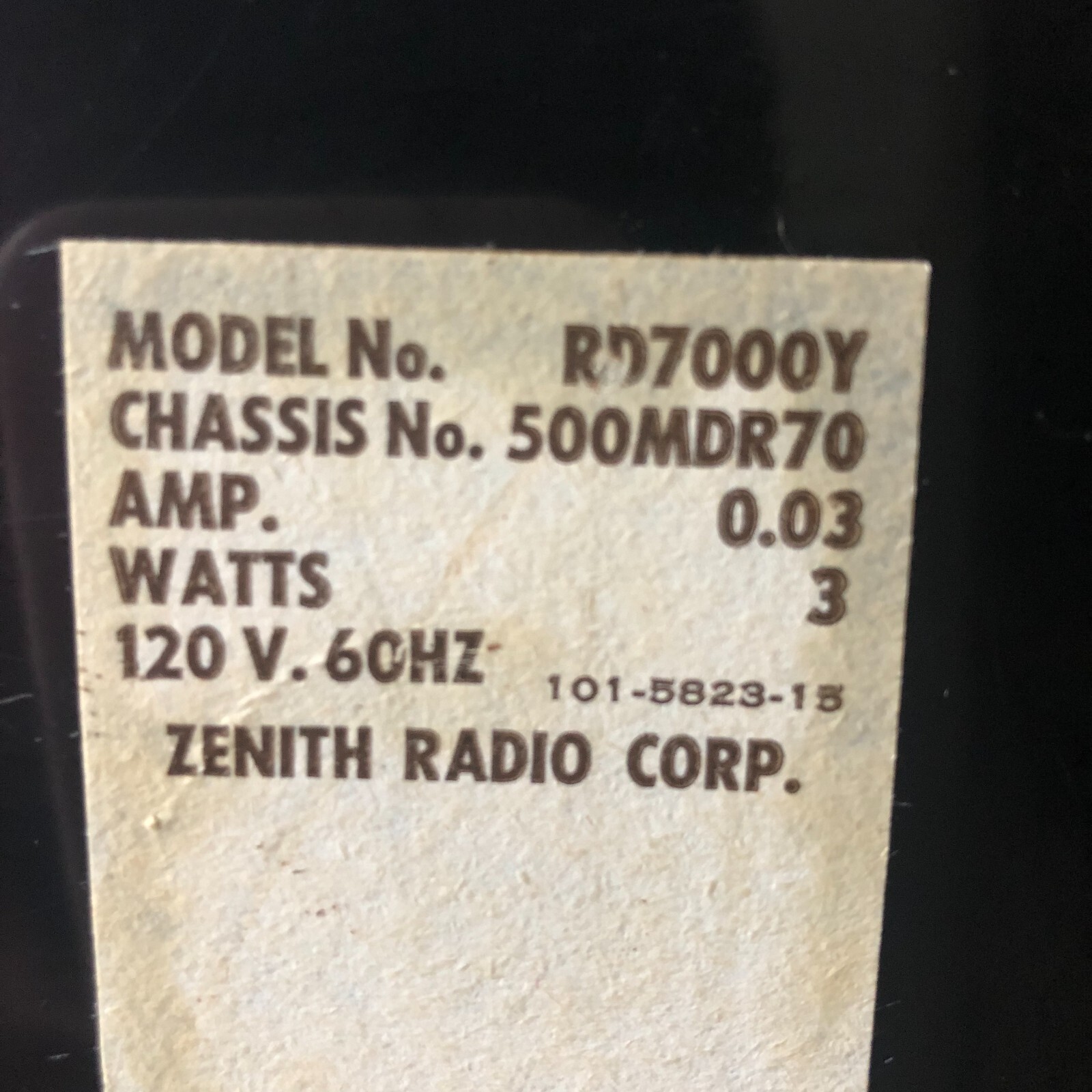 Zenith RD7000Y Transoceanic 11 Band Radio eBay