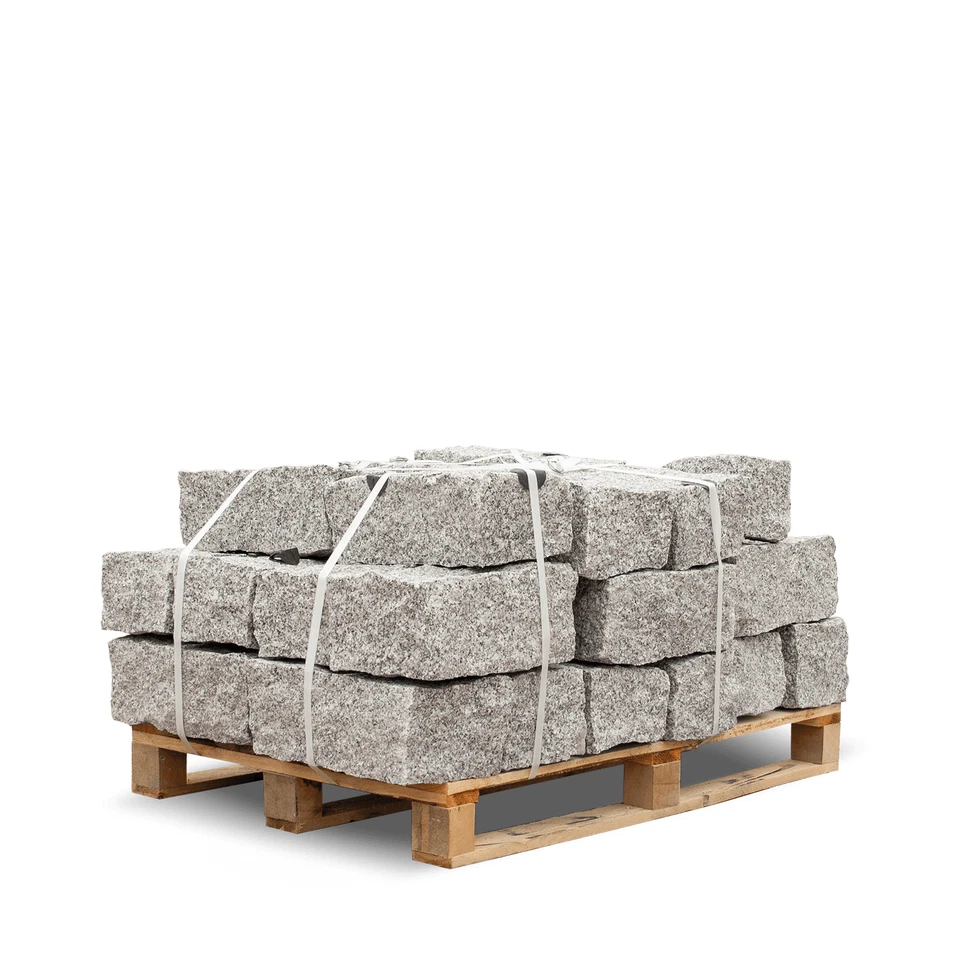 Palette 1000 kg Granit Mauersteine 40×20×20 cm – Randsteine | Garten Natur Bord - Bild 2 von 4