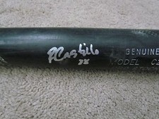 BOSTON RED SOX RUSNEY CASTILLO AUTOGRAPHED BASEBALL BAT CUBA