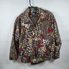 Vintage Women's Wind Track Suit Full Zip Pockets Size Small 90s Mob Wife Lined