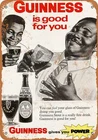 METAL SIGN - 1968 Guinness Stout Beer - Vintage Look Reproduction