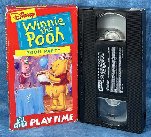 Winnie the Pooh Pooh Playtime - Happy Pooh Day VHS Disney, Play Tested, Piglet - Picture 2 of 4