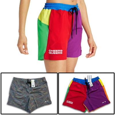 #ad Retro Multi colored Swimming Trunks Shorts For Men Beach wear