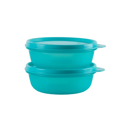 Tupperware Hitparade Behälter Schüssel Set 2x 300 ml Türkis
