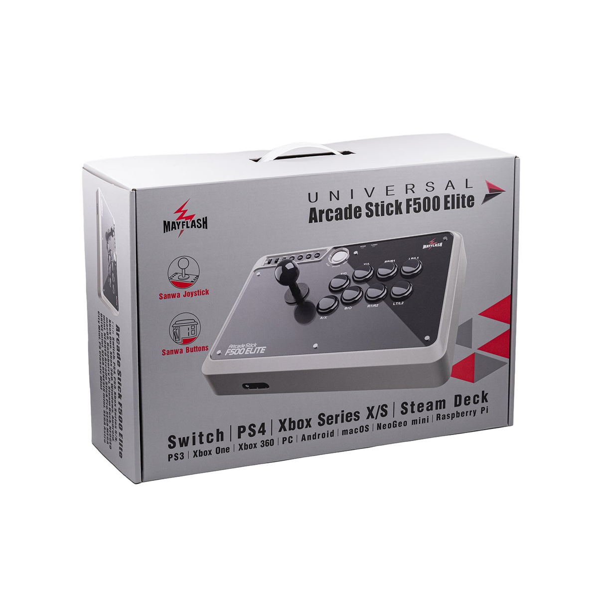 Nintendo Switch Mayflash F500 Elite Arcade Stick Amazon.com: MAYFLASH F500 FLAT Elite Fight Stick All Button