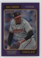 2023 Heritage High Number Hot Box Chrome Purple Refractor Yennier Cano #527 11ur