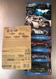 HOT WHEELS NEW BATMAN DC SILVER SERIES ( SET OF 5 ) HDG89-956S CASE BATCOPTER