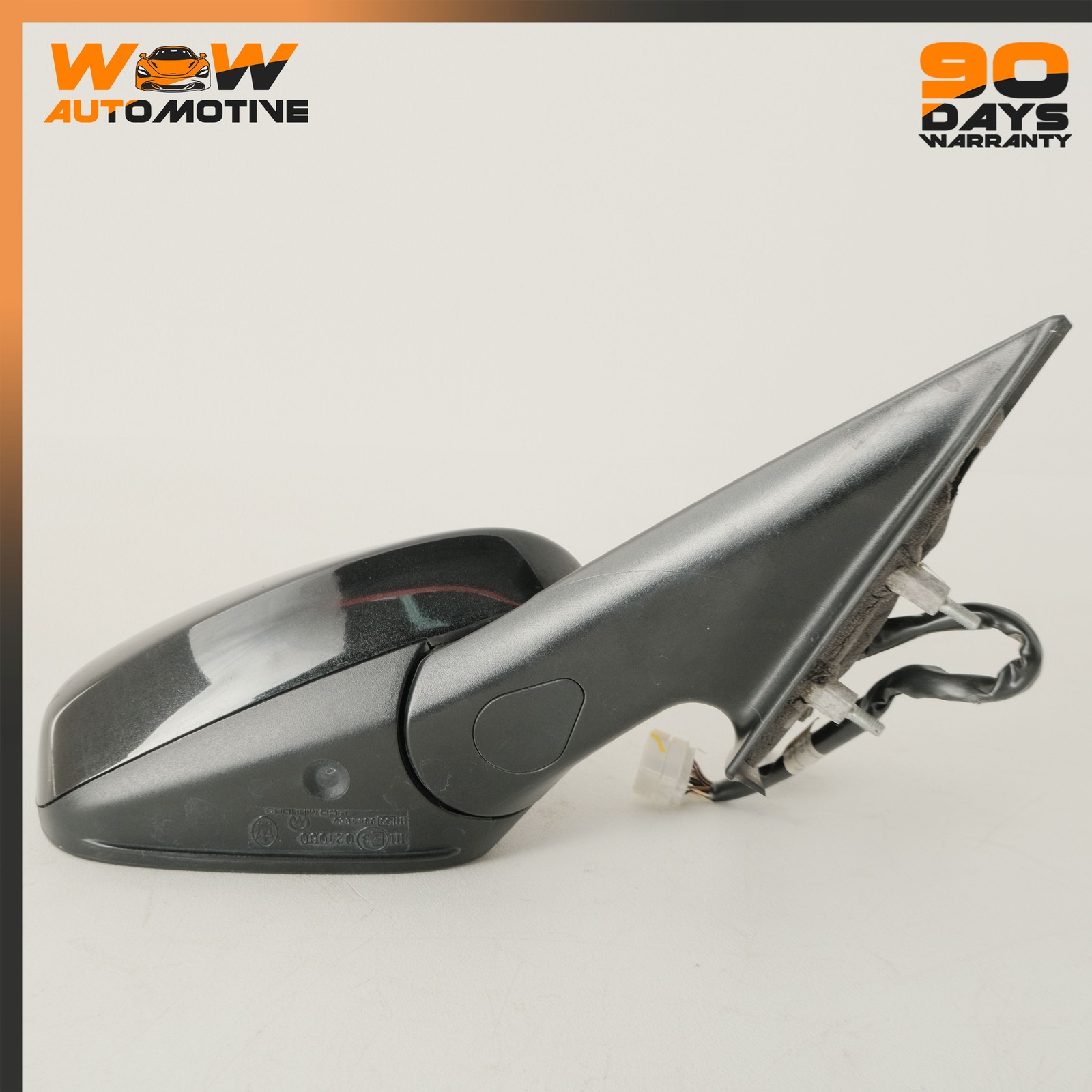 08-19 MASERATI GRANTURISMO S RIGHT REAR VIEW DOOR MIRROR ASSEMBLY BLACK OEM