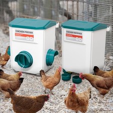 Hanging Chicken Poultry Feeder and Chicken Waterer Kit Chicken Coop Waterer Set