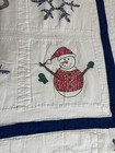 Vintage Inspired Hand Quilted Christmas Patchwork Quilt 62x79 twin #188 — photo 3