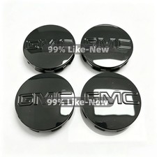 Gloss Black Wheel Center Caps 3.2583mm 4pcs For Gmc Sierra Yukon 22837060