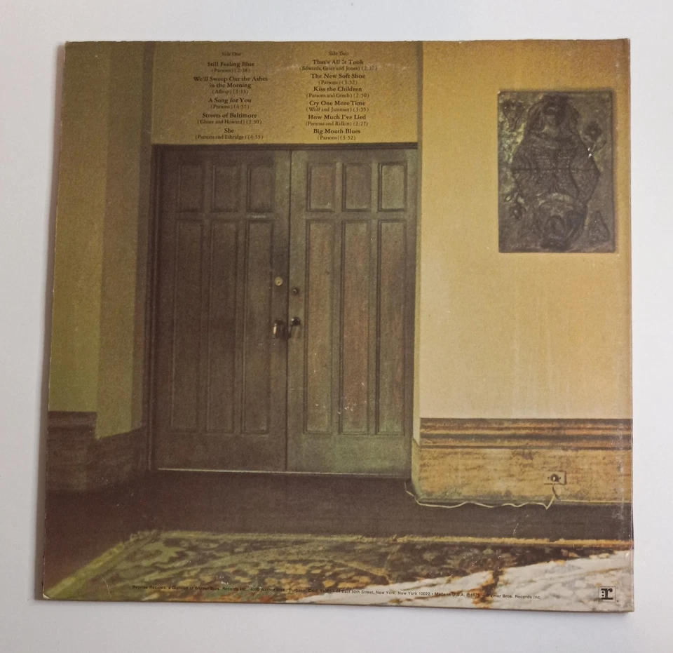 Gram Parsons - GP (Vinyl LP, 1973) Reprise Records - VG+ - Image 2 of 4