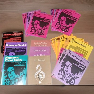 Vintage 69 Pcs Hammond Organ Sheet Music Chord Finder