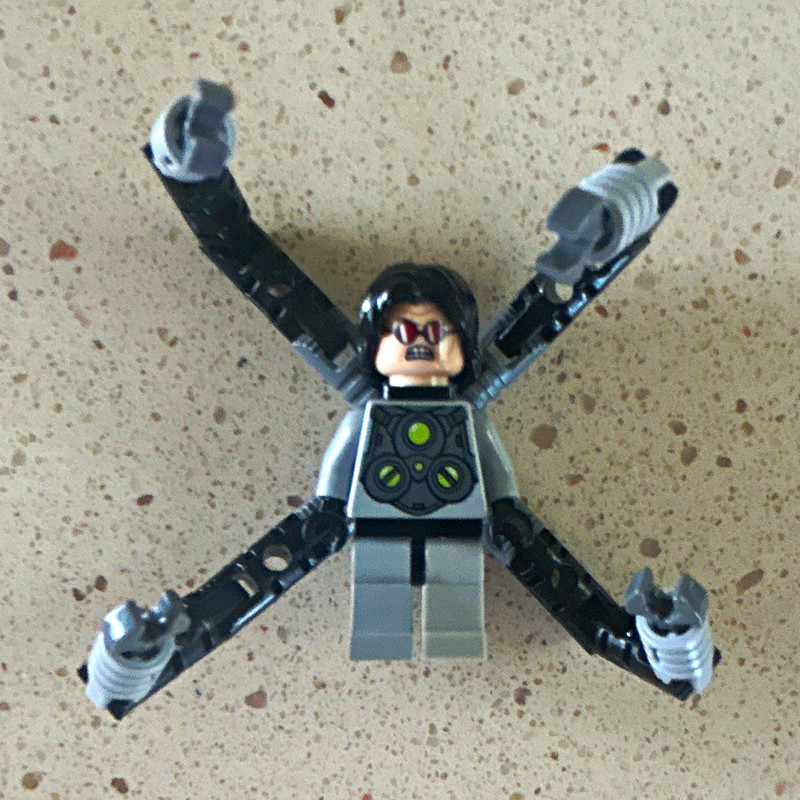 LEGO Marvel Spider-Man Doctor Octopus Doc Ock Minifigure Figure w/ 4 Arms