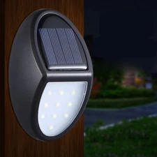 2 Pcs Outdoor Solar Lamp Solar Light 10leds Wall Light Waterproof For Yard