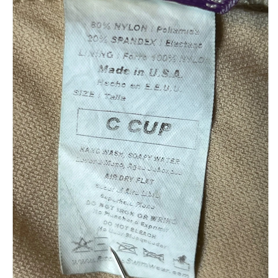 Pan Dulce Swimwear C Cup Halter Top Bikini Colorful Floral Smiley Face Pattern - Image 4 of 4