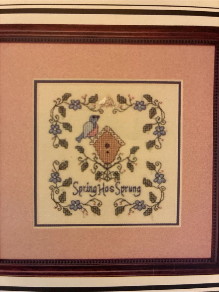 The Sweetheart Tree Teenie #21 - Spring Has Sprung Cross Stitch Pattern W/charm - Image 2 of 2