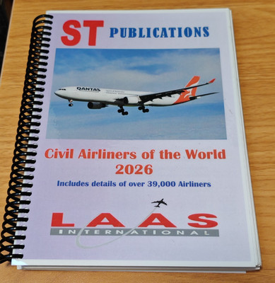 Civil Airliners of the World Summer 2026, ST Publications/LAAS Spiral Bound book