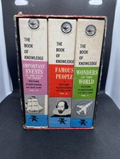 Vintage Box Set Of The Book Of Knowledge Pict...