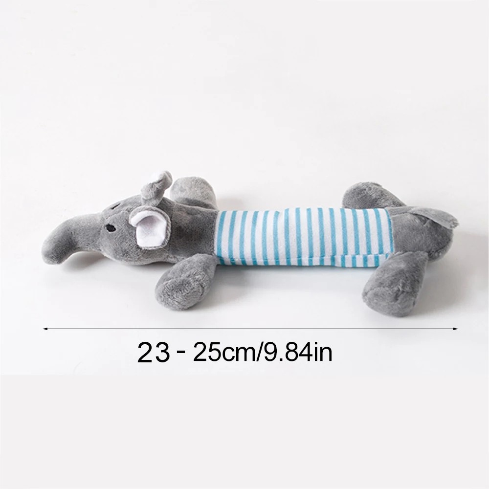 Funny Simulated Animal No Stuffing Dog Toy with Squeakers Du