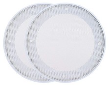 4" White Round Metal Ceiling Speaker Cover Grill - Cold Rolled Steel