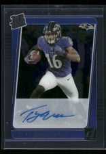 #74 Tylan Wallace 2021 Clearly Donruss Rookie Clearly Rated Rookie Autographs