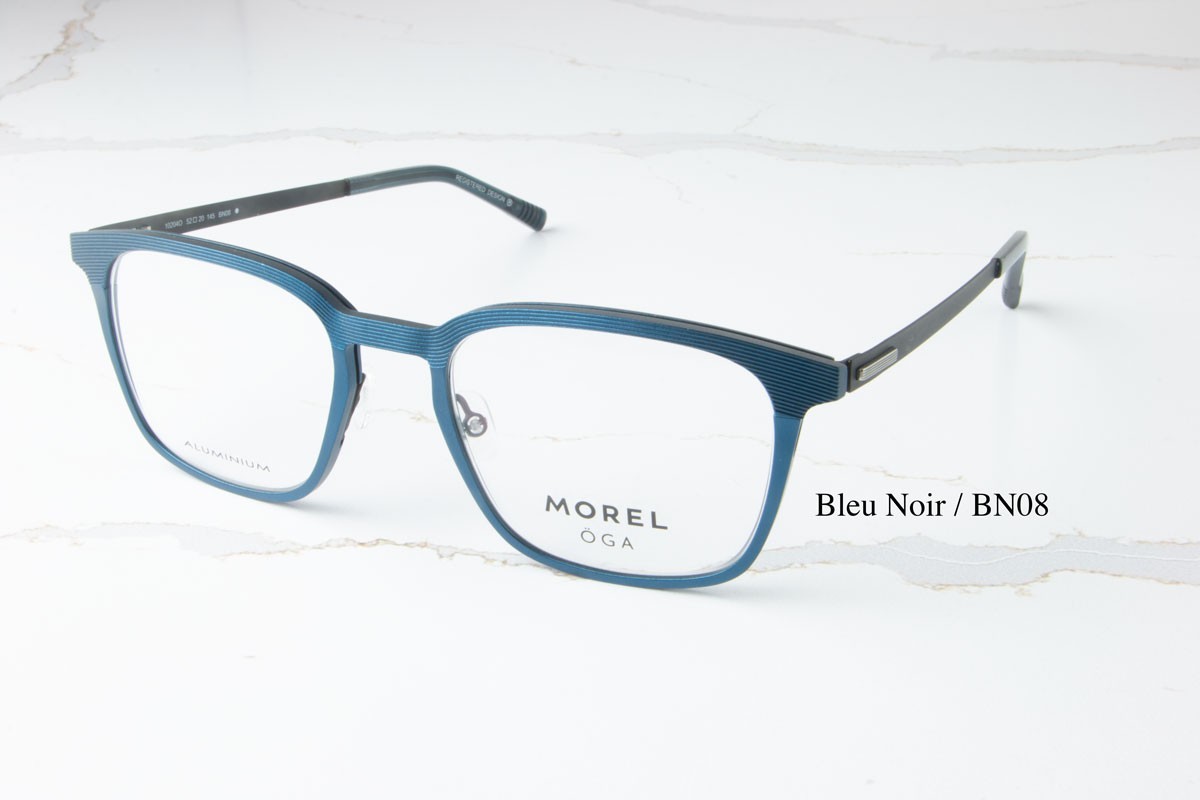OGA Morel 10204O BN08 Blue Metal Square Optical Eyeglasses Frame 52-20-145 82990₽