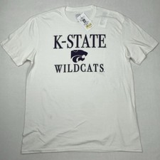 New CSA Kansas State Wildcats T-Shirt Men’s XL White Short Sleeve Crewneck NCAA