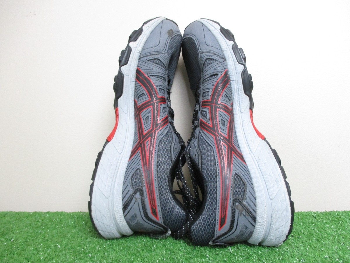 Asics Gel-Venture 7 Shoes Mens 10.5 Extra Wide 4E Grey Red