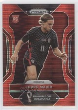 2022 Panini Prizm World Cup Qatar Breakaway Red 61/99 Lovro Majer Rookie RC va3