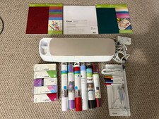 Cricut Maker Cutting Machine HUGE Bundle Vinyl Tools Accessories Tested Works