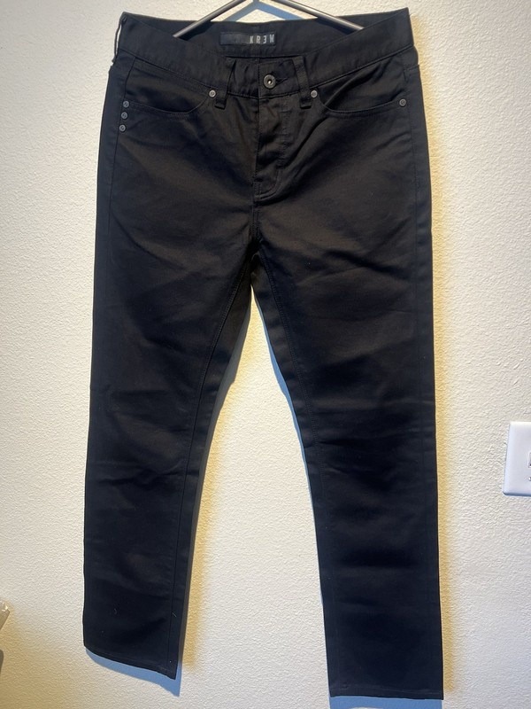 Krew Slim Pants - Black Size:30 Mens Preowned Good Condition