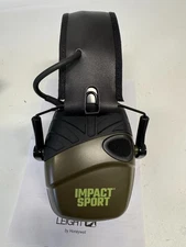 HONEYWELL Howard Leight Impact Sport Shooters Electronic Earmuff, Green