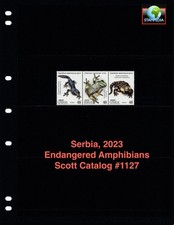 Product Image: $2.75 Scott Value - 2023 SERBIA Frogs Reptiles Amphibians CV MNH NH UMM