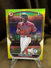 Ruben Santana - #55/75 - YELLOW FOIL - 2023 Bowman 1st Edition - BPPF-42