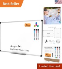 Magnetic Dry Erase Board/Whiteboard, 36 X 24 Inches, Double Sided White Board...