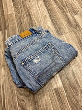 AMERICAN EAGLE High Rise Distressed Blue Denim Curvy Mom Jeans Women's Size 4 R