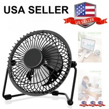 Portable USB Desk Fan Metal Personal Small air Cooler Cooling Operated Mini Fan