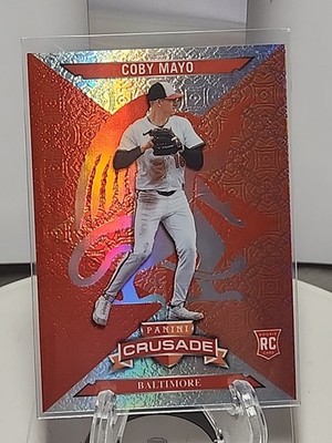 2025 Crusade Baseball Coby Mayo Orange Gargoyle Refractor /25 Color Match SP #51