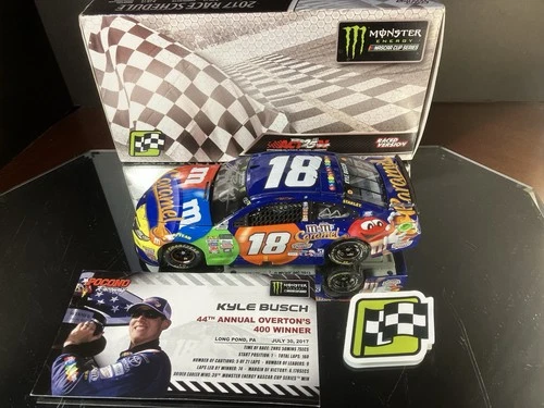 Kyle Busch #18 M&M's Caramel Pocono Race Win Autographed 2017 Toyota Camry 1:24