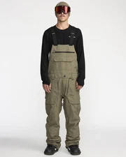 Volcom Roan Bib Overall Men's Snow Pants, Military, Medium